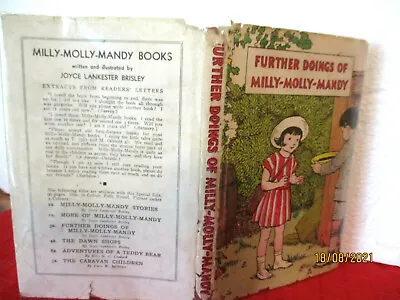 Joyce Lankester Brisley FURTHER DOINGS OF MILLY MOLLY MANDY 1948 HCDJ Vintage • $34.25