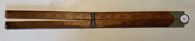 RABONE No 1380 Boxwood & Brass Folding Ruler 36    16 • $20