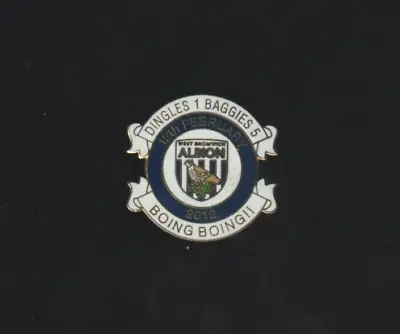 WEST BROMWICH ALBION F.C. Club Crested 'BOING BOING' Enamel Badge FREE POST UK • £5