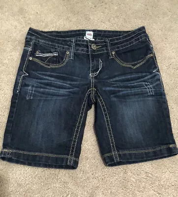 H2J Dark Wash Bermuda Jean Shorts Size  5/6 • $15