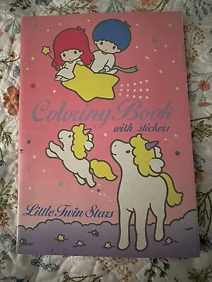 $29.99 • Buy Vintage Little Twin Stars Coloring Book Stickers Sanrio