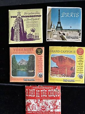 Vintage View-Master Travel Reels - Lot Of 5 • $5