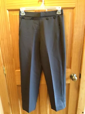 Amish Mennonite Hand Made Dark Gray 5-Btn Broadfall Pants W29 EUC Plain Clothing • $14.99