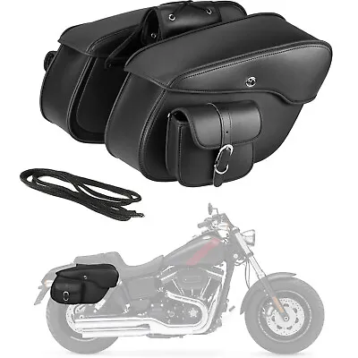 Motorcycle Side Saddle Bags For Kawasaki Vulcan VN 500 800 900 1500 1600 2000 • $129.99
