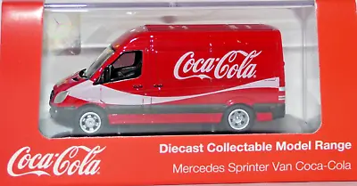 Oxford Models Mercedes Sprinter Van Coca Cola Red 1:76 Scale • £9.99