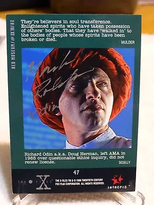 Mark Rolston Autograph Xfiles Card   Richard Odin  • $15