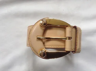£49.99 • Buy Salvatore Ferragamo Ladies Belt - Leather 34 Ins (82cms) Excl Buckle Beige/taupe