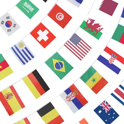 $7.95 • Buy Anley 32 Countries String Flag, International Bunting Pennant Banner 32 Flags
