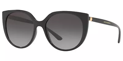 Dolce & Gabbana Women's Black Cat-Eye Sunglasses - DG6119 5018G 54 - Italy • $99.99