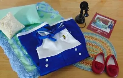 American Girl Kit's Retired Bedding Set W/ Pajamas Slippers & Telephone • $13.50