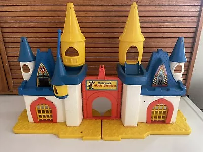 Disney 1977 Mickey Mouse Magic Kingdom Weebles Castle Playset Hasbro Collectible • $14.99