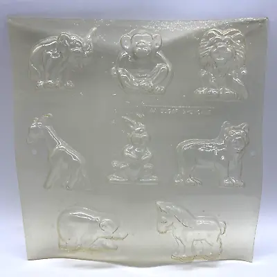 Vintage LAA Sugar Showcase Animals Plastic Candy Chocolate Mold Lion Monkey Bear • $11.95