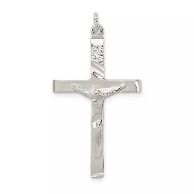 Sterling Silver Crucifix Charm Religious Jewelry 36mm X 28mm • $18.13