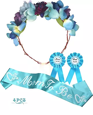 Baby Shower Decoration For Boy Mom To Be Flower Crown Tiara Christmas GiftsMo • $27.52