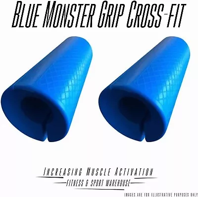 $29.95 • Buy 1 Pair Barbell Dumbbell Thick FAT BAR Bar Hand Grips Gym Fitness Exercise Grips