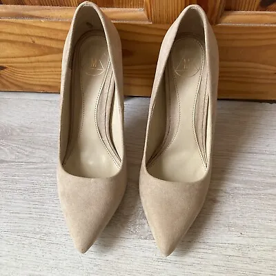 £11.99 • Buy Missguided Women Pointed Nude Faux Suede Court Slip On High Heel Shoes UK 5 /38