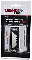 100 Pack Lenox 20352GOLD100D Gold Titanium-Edge Utility Knife Blades In Holder • $44.44