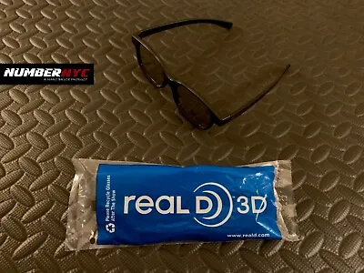 2x REAL D 3D GLASSES BLACK FRAME Movies & TV Screen 1 NEW 1 Used • $12.99