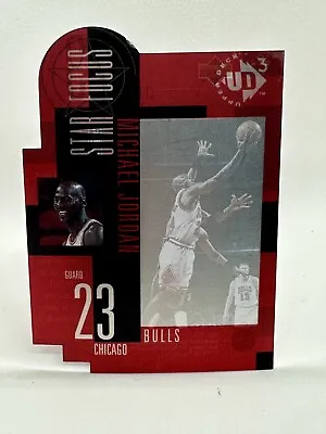 1997 UPPER DECK  STAR FOCUS DIE CUT #23 MICHAEL JORDAN Protective Film Still On • $20