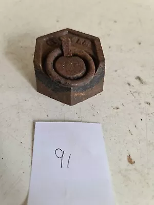 £12.99 • Buy Single Ring Vintage Metric Cast Iron Hexagonal Weights 500g For Balanced Scales