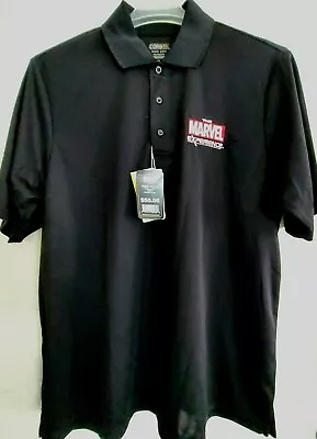 Disney/MARVEL The Marvel EXperience Performance Men's Polo Shirt - Black • $24.97