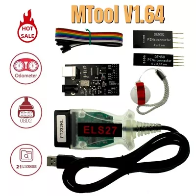 MTool V1.64 Rollback Programer KM Mileage Adjustment Software Dongle Denso Adapt • $25