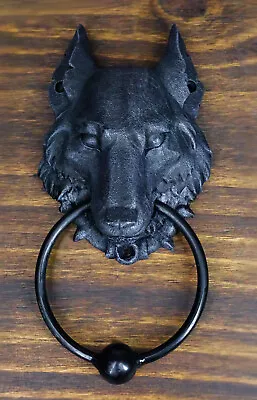 $32.99 • Buy 8.5 Inch Evil Wolf Gargoyle Resin Door Knocker Statue Figurine