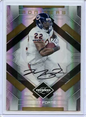 2009 Donruss Limited Gold Monikers MATT FORTE Auto /25 - Bears  • $37