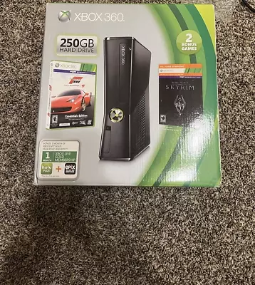 Factory SEALED Microsoft Xbox 360 Holiday Bundle 250GB Black Console • $1699