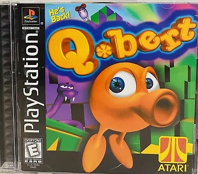 Qbert (Sony PlayStation 1 1999) PS1 Complete Black Label Q Bert Q*Bert • $19.99
