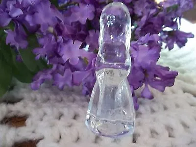 Mosser Glass~jenny Doll~~by Vi Hunter ~ Crystal  ~#1~ Mini~2 1/2  Tall • $5.88