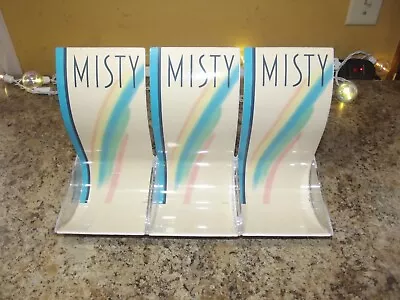 Vintage Lot Of 3 Misty Cigarettes Display Advertisement 8.25  X 4  Tray Stands • $34.95