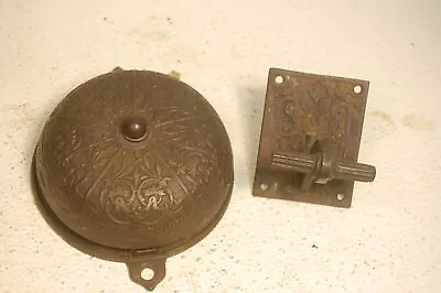 Antique Victorian Mechanical Doorbell & Lever Pull Pat Date Feb. 25 1879 • $259