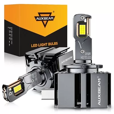 2x AUXBEAM D1 LED Headlight Bulbs D1S D1R High Low Beam HID Xenon Conversion Kit • $129.99