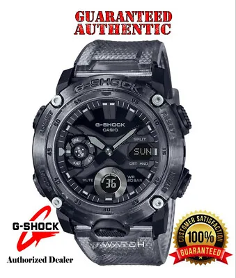 Casio G-Shock GA2000SKE-8A Transparent Grey Analog Digital Watch • $99.95