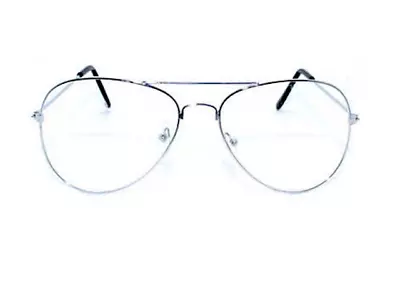 # Silver Aviator Party Clear Lens Costume Accessory • $7.99