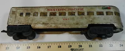 Marx O Gauge Western Pacific 1007 Observation Car - Complete And Rare But Rough! • $25