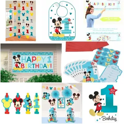 Mickey Mouse 1st Birthday Party Supplies Invitations Decorations  • $9.99