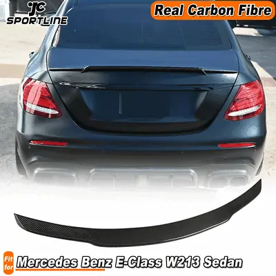 For Benz W213 E250 E300 E43 E63 AMG 2016-19 Rear Trunk Spoiler Wing Carbon Fiber • $261.24