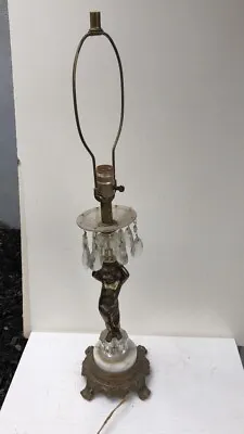Cherub Crystal Lamp Antique • $50