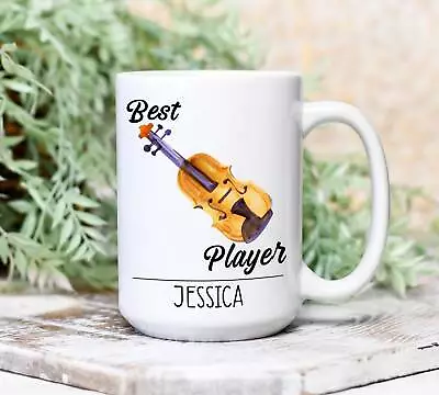 Violin Player Christmas Personalized Mug Violin Mug Present Violin Gift Violin • $16.99