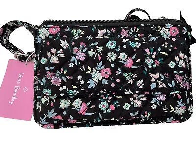 NWT Vera Bradley RFID  Wallet Crossbody Botanical Ditsy SRP$65 • $35