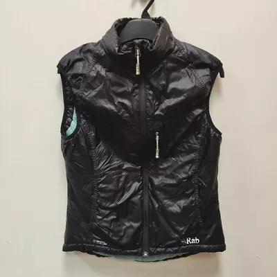 Rab Women's Generator Down Vest Gilet Pertex Insulated Black Size Small Uk 8 • £49.99