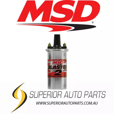 MSD  Ignition Coil - Blaster 2 Series - Ballast Resistor - Chrome 8200MSD • $86.38