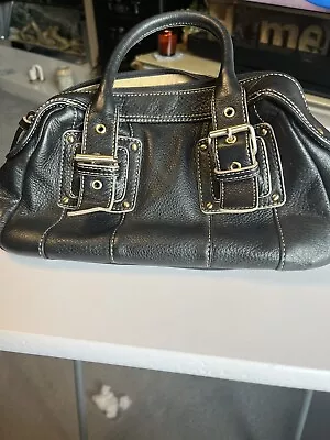 Tula Leather Ladies Handbag Black Small • £30