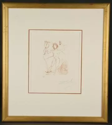 Salvador Dali Hand Signed Original Etching Mercury Caduceus Hermes Mythology COA • $2500