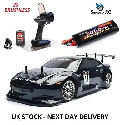 HSP BRUSHLESS RC Car 2S LIPO 1:10th Scale Remote Control Car With With Battery • £213.99