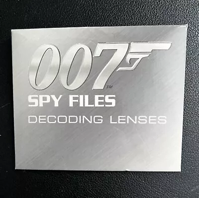 James Bond 007 SPY FILES Decoding Lenses • £0.99