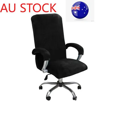 Office Chair Cover Stretch Velvet Computer Seat Chair Protector Covers Thickened • $18.89
