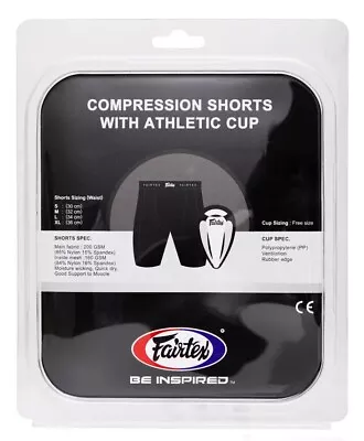 Fairtex Compression Shorts With Athletic Cup • $46.99